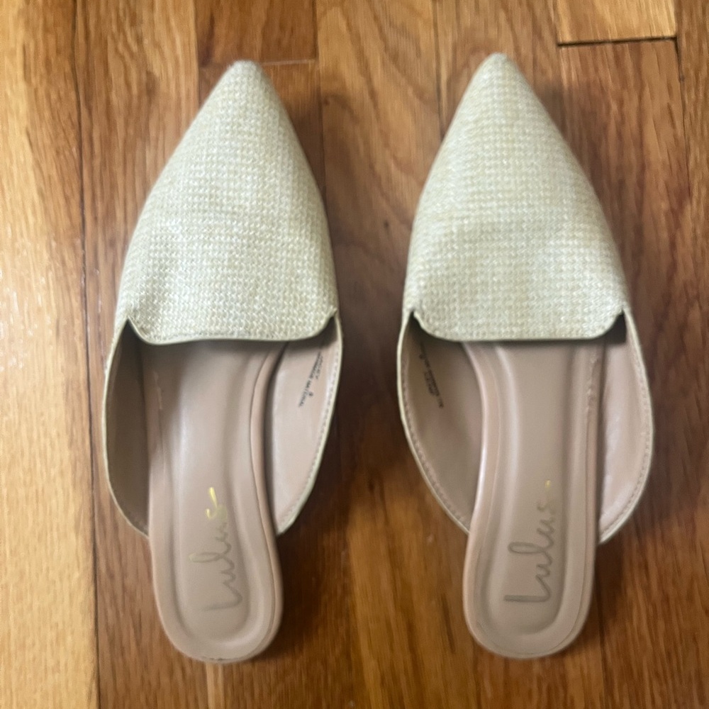 Lulu's Tan Women's Mules